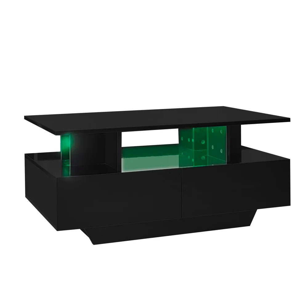 Table basse Multifonction à LED 90x55x41 Cm - vente privée 14:200004889CQY-white;200007763:201336101
