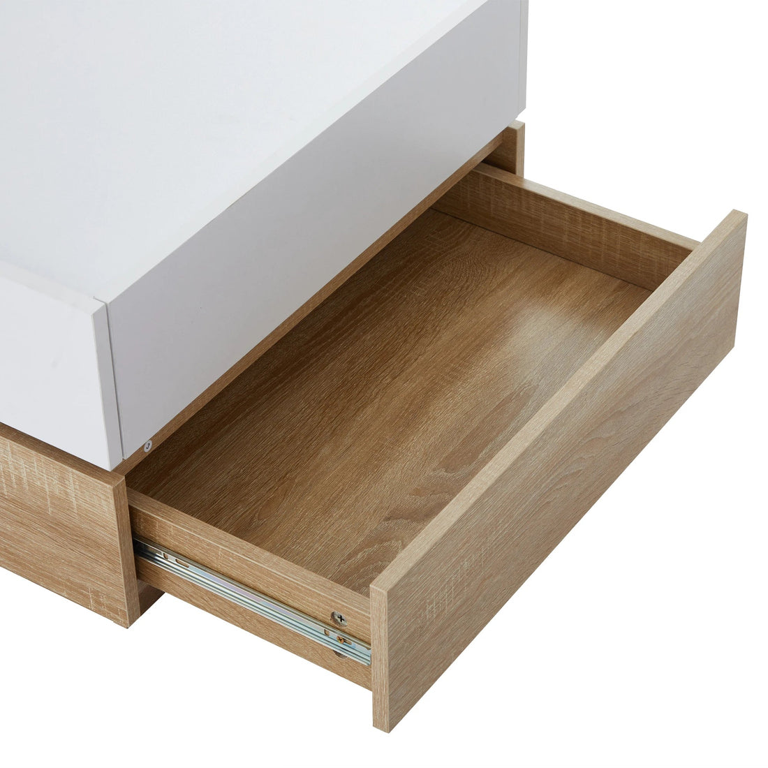 Table basse multifonctionnelle à plateau pivotant 360° - vente privée 14:200141872White - Particle Board;200007763:201336342