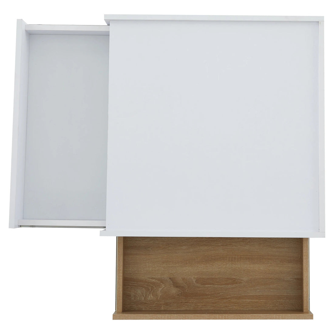 Table basse multifonctionnelle à plateau pivotant 360° - vente privée 14:200141872White - Particle Board;200007763:201336342