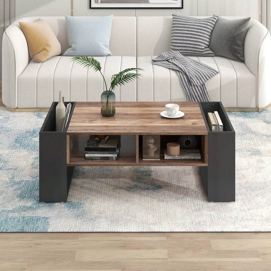 Table basse noir bois de grande qualité - vente privée 14:193Black and Brown;200007763:201336101