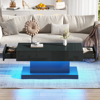 Table basse noire design moderne - vente privée 14:193;200007763:201336101