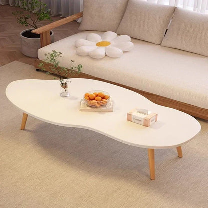 Table basse noyer nordique pour petit appartement - vente privée 14:193white 80 40 42cm
