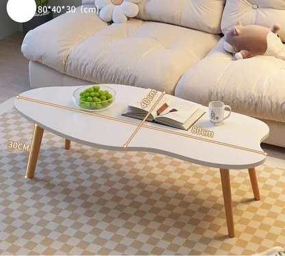 Table basse noyer nordique pour petit appartement - vente privée 14:200004889white 80 40 30cm