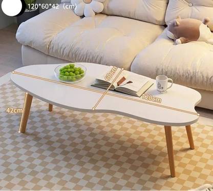 Table basse noyer nordique pour petit appartement - vente privée 14:365458white 120 60 42cm