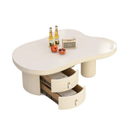 Table basse nuage avec tiroir - 14:29white