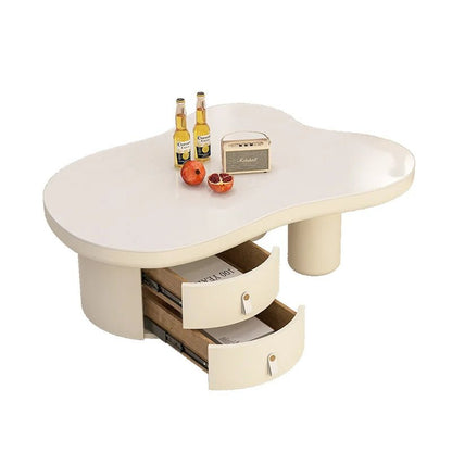 Table basse nuage avec tiroir - vente privée 14:29white