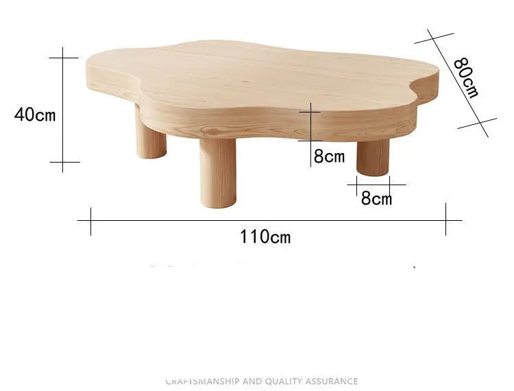 Table basse nuage en bois minimaliste - vente privée 14:193A70x45x5x40 400