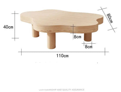 Table basse nuage en bois minimaliste - vente privée 14:193A70x45x5x40 400