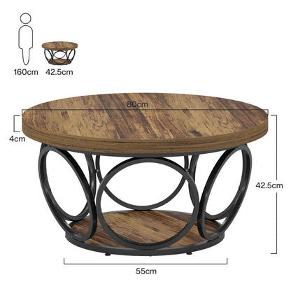 Table basse originale et ronde - vente privée 14:200006152Brown;200007763:201336101