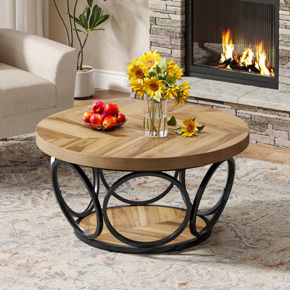 Table basse originale et ronde - vente privée 14:200006152Brown;200007763:201336101