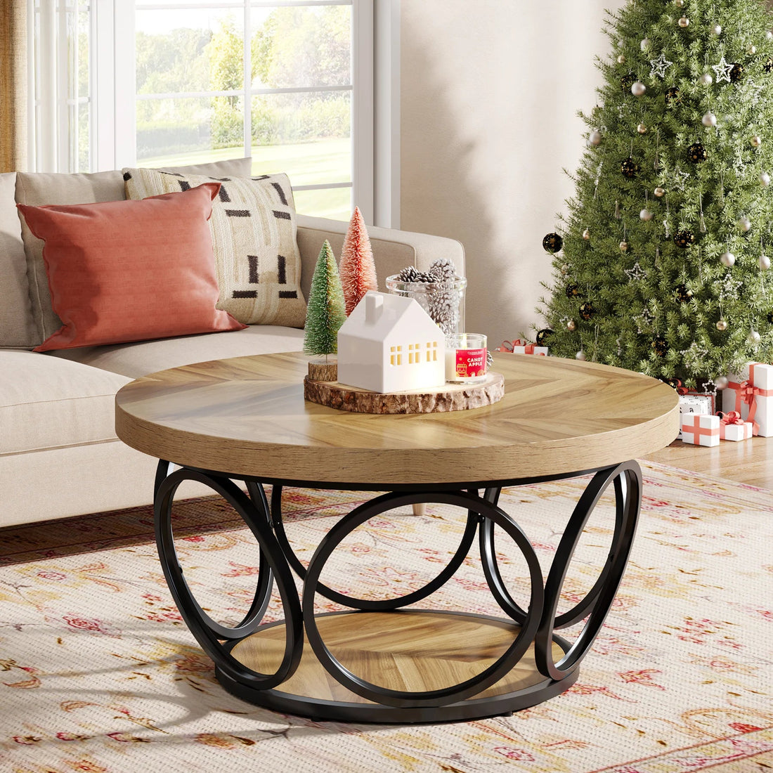 Table basse originale et ronde - vente privée 14:200006152Brown;200007763:201336101