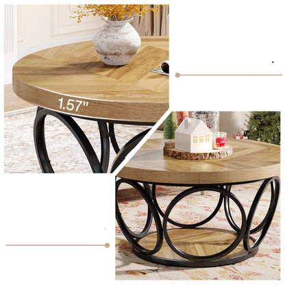 Table basse originale et ronde - vente privée 14:200006152Brown;200007763:201336101