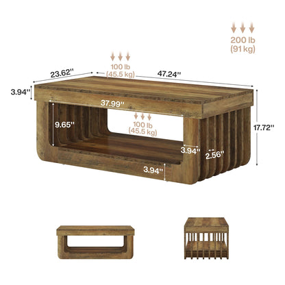 Table basse pas cher de luxe - vente privée 14:365458Rustic Brown;200007763:201336101