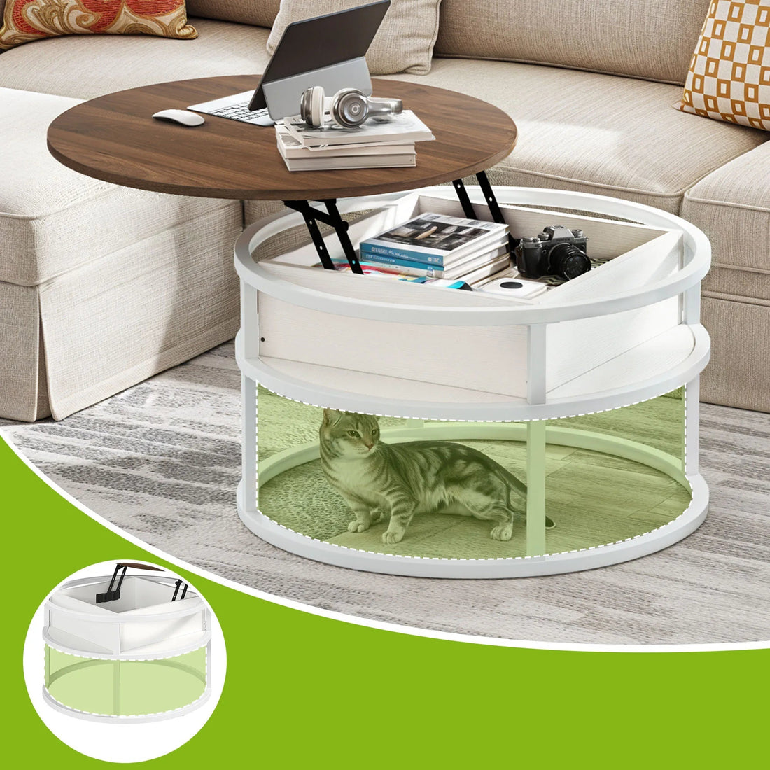 Table basse petit et relevable moderne - vente privée 14:365458;200007763:201336101