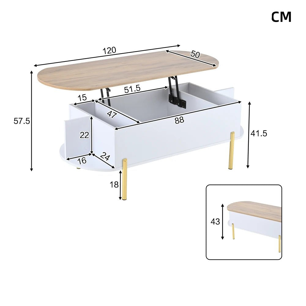 Table basse plateau relevable moderne - vente privée 200007763:201336101