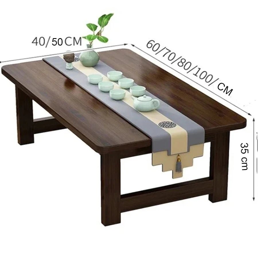 Table basse pliante en bois japonais - vente privée 14:17380X40X35CM