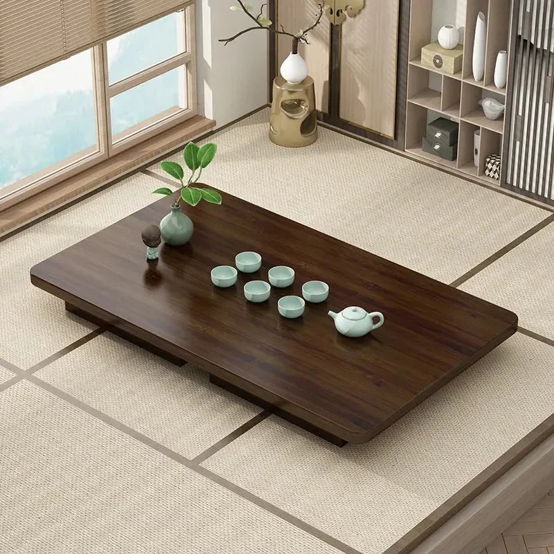 Table basse pliante en bois japonais - vente privée 14:17380X40X35CM