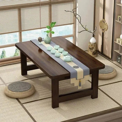 Table basse pliante en bois japonais - vente privée 14:17380X40X35CM