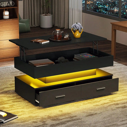 Table basse pour petit espace - 100 x 50 x 44 cm - vente privée 14:193Black;200007763:201336101