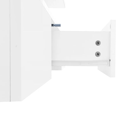 Table basse rectangulaire moderne et brillante avec éclairage LED - 14:200844062Black - Particle Board;200007763:201336342