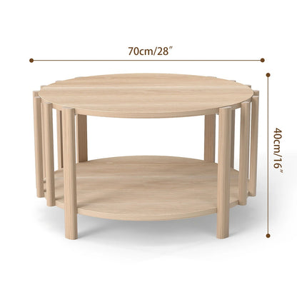 Table basse ronde avec rangement minimaliste - vente privée 200007763:201336101