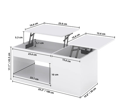 Table basse style industriel de luxe moderne avec led - vente privée 14:29;200007763:201336101