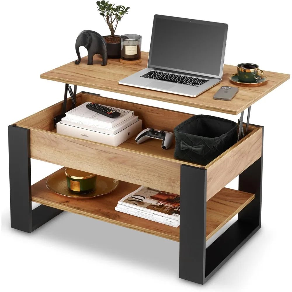 Table basse style moderne industriel moderne - vente privée 14:200844061Black  Oak;200007763:201336342