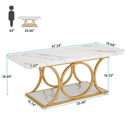Table basse vintage en faux marbre - vente privée 14:29;200007763:201336101
