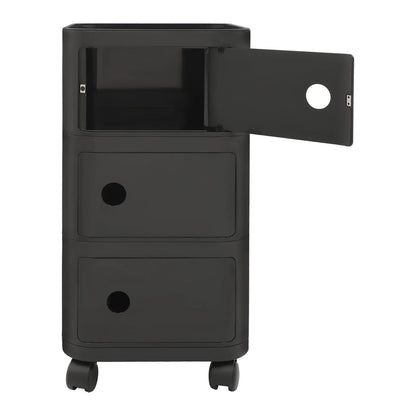 Table de chevet 3 niveaux en ABS - vente privée 14:193Black;200007763:201336101