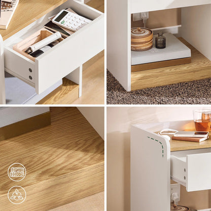 Table de chevet à compartiment ouvert B45 x T40 x H55cm - vente privée 14:29;200007763:201336101
