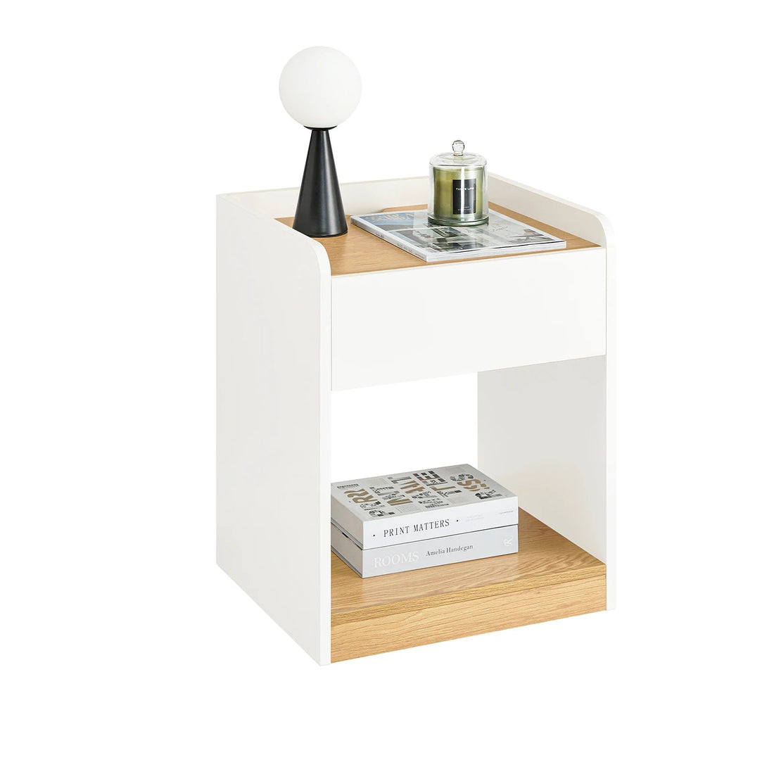 Table de chevet à compartiment ouvert B45 x T40 x H55cm - vente privée 14:29;200007763:201336101
