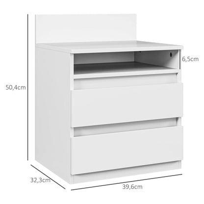Table de chevet à suspendre de couleur blanche 40 x 32 x 50 cm - vente privée 200007763:201336101