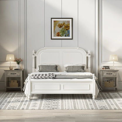 Table de chevet ancien 1 tiroir - vente privée 14:10Grey-1pc;200007763:203372089