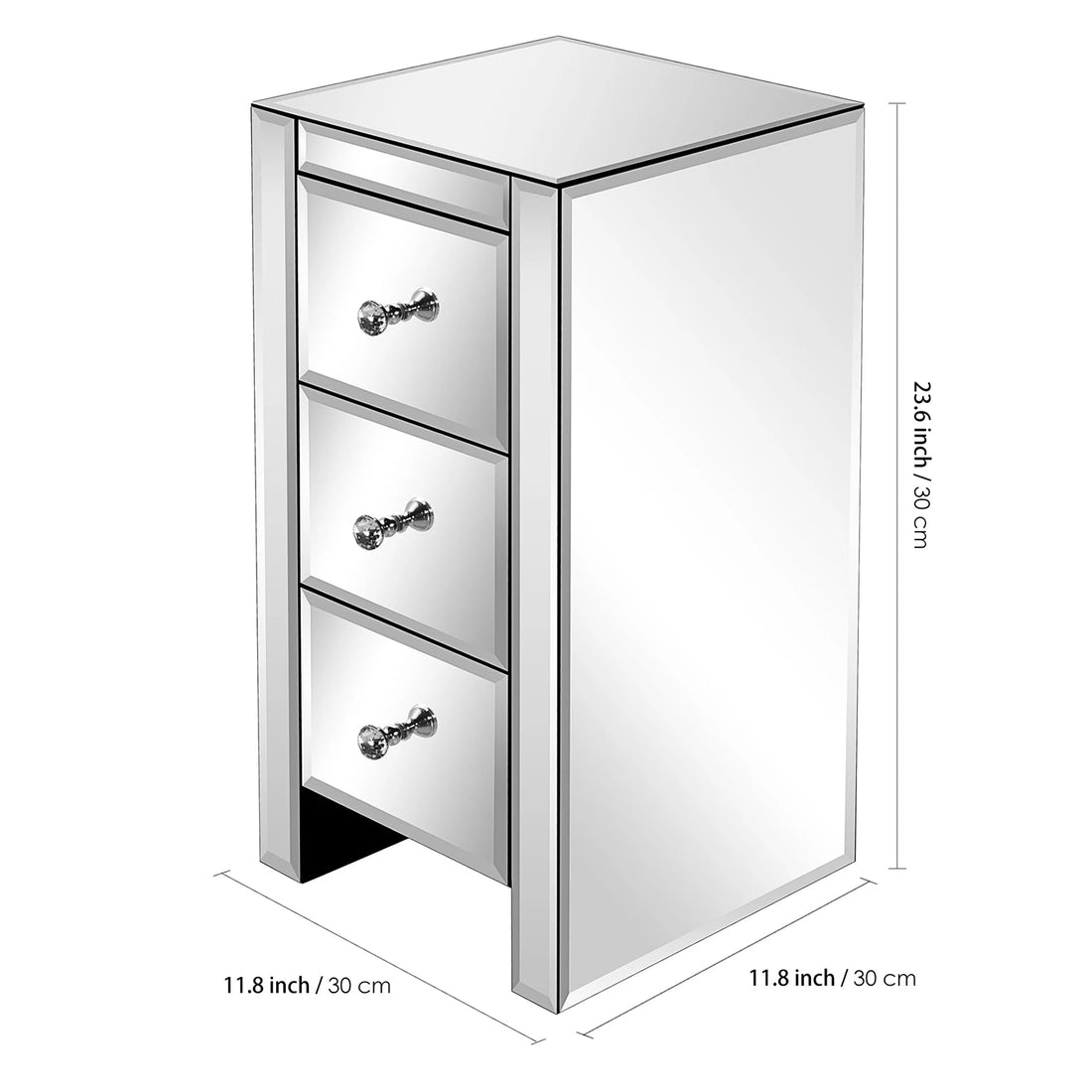 Table de chevet argent 3 tiroirs - vente privée 14:35085350732278-Silber;200007763:201336101