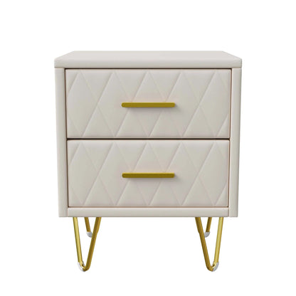 Table de chevet beige à 2 tiroirs style moderne - vente privée 14:200844060Beige;200007763:201336101