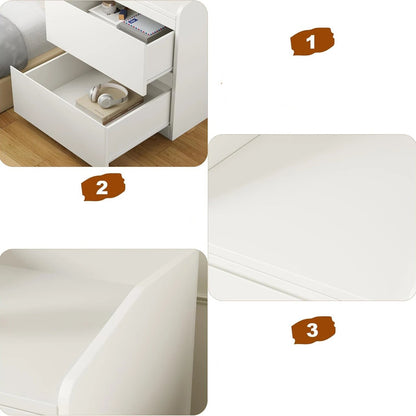 Table de chevet blanche moderne urban luxe - vente privée 14:29;200007763:203372089