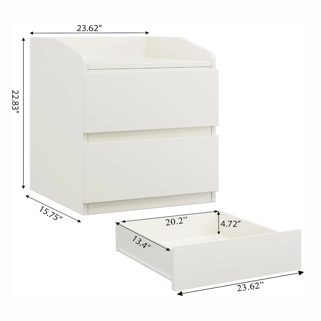 Table de chevet blanche moderne urban luxe - vente privée 14:29;200007763:203372089