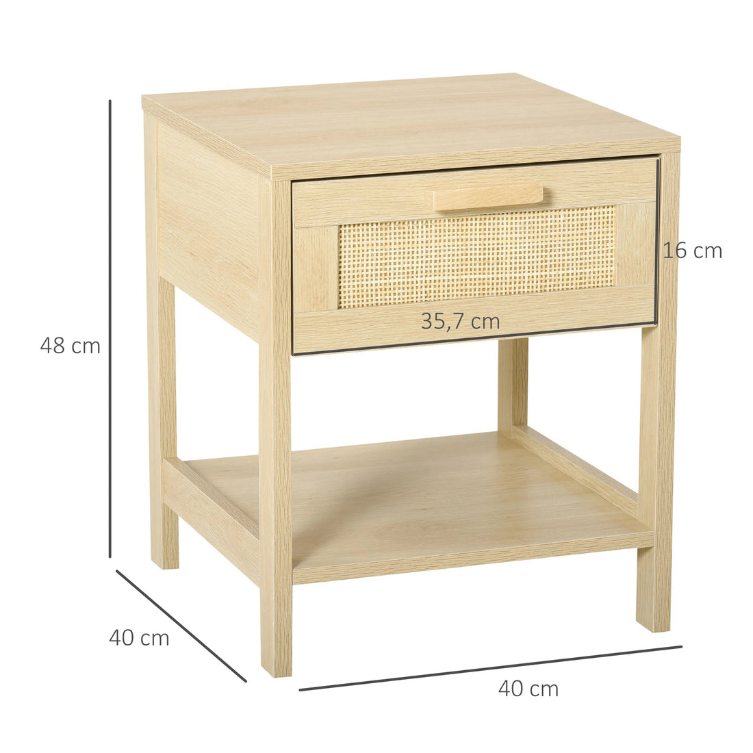 Table de chevet bois clair moderne - vente privée 200007763:201336104