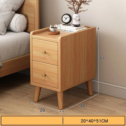 Table de chevet bois foncé de haute qualité - vente privée 14:10Double Draw A