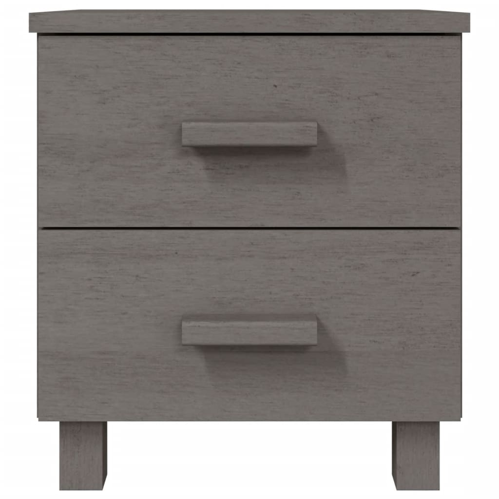 Table De Chevet Bois Hamar Gris Clair 40X35X44,5 cm - vente privée 200007763:201336101