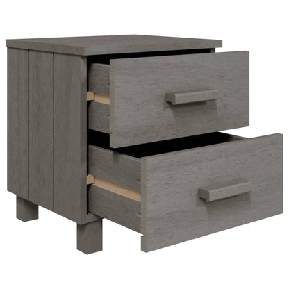 Table De Chevet Bois Hamar Gris Clair 40X35X44,5 cm - vente privée 200007763:201336101