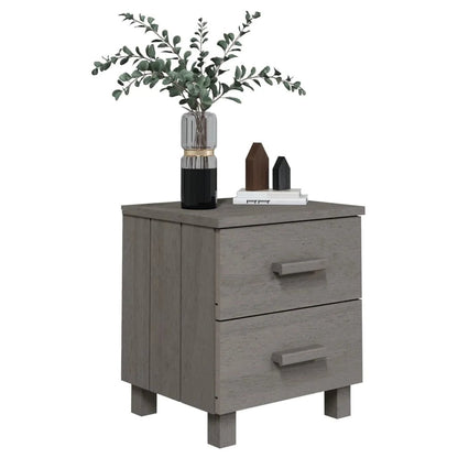 Table De Chevet Bois Hamar Gris Clair 40X35X44,5 cm - vente privée 200007763:201336101