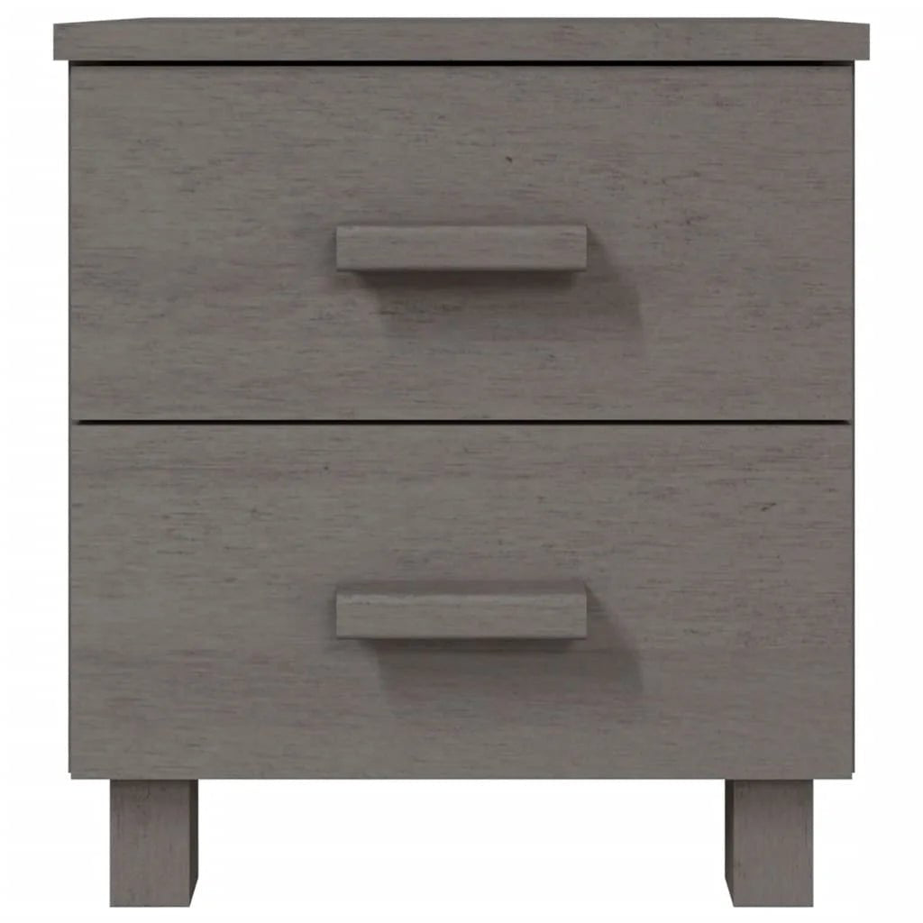 Table De Chevet Bois Hamar Gris Clair 40X35X44,5 cm - vente privée 200007763:201336101