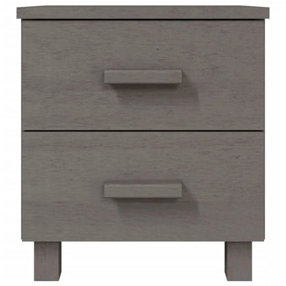 Table De Chevet Bois Hamar Gris Clair 40X35X44,5 cm - vente privée 200007763:201336101