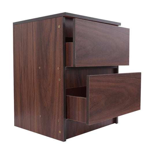 Table de chevet bois massif avec petite commode à 2 tiroirs - vente privée 14:173Warm White;200007763:201336101