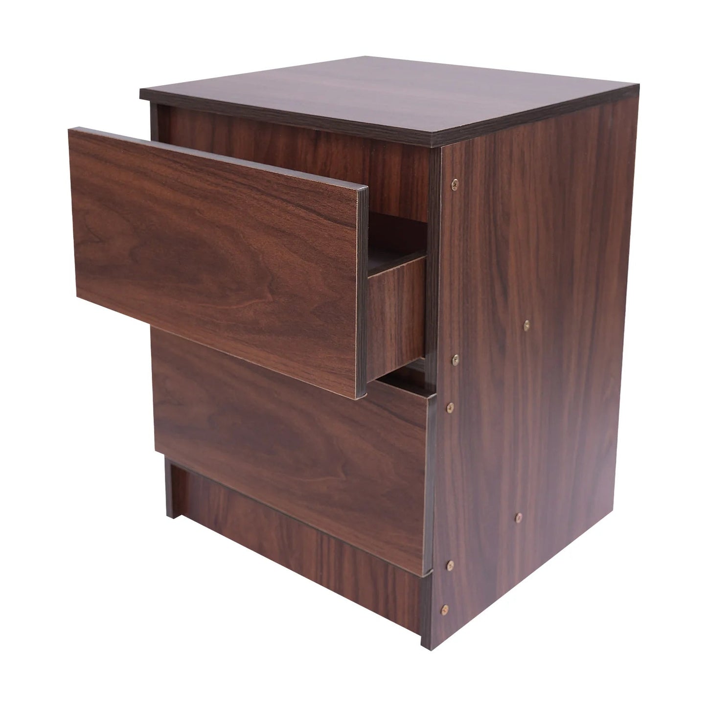 Table de chevet bois massif avec petite commode à 2 tiroirs - 14:173Warm White;200007763:201336101