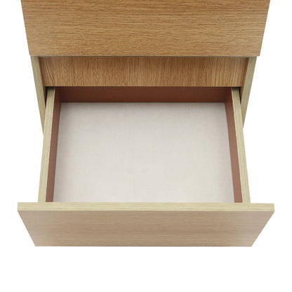 Table de chevet bois massif avec petite commode à 2 tiroirs - 14:173Warm White;200007763:201336101