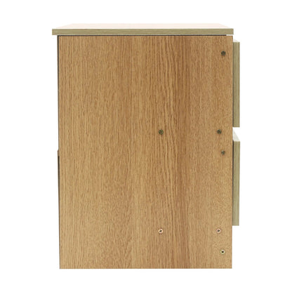 Table de chevet bois massif avec petite commode à 2 tiroirs - 14:173Warm White;200007763:201336101