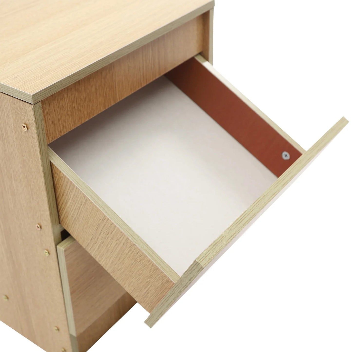 Table de chevet bois massif avec petite commode à 2 tiroirs - 14:173Warm White;200007763:201336101