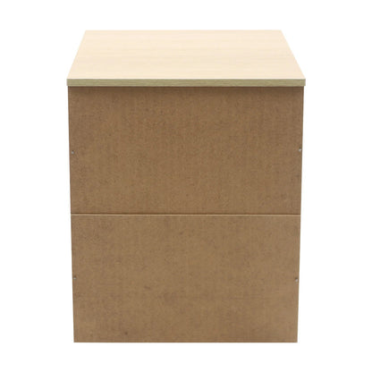 Table de chevet bois massif avec petite commode à 2 tiroirs - 14:173Warm White;200007763:201336101